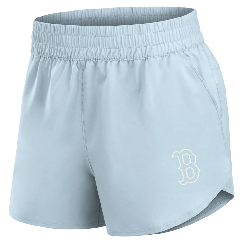 Boston Red Sox Women's Studio Woven Vibe Shorts Light Blue