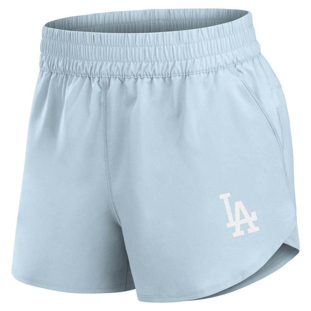Los Angeles Dodgers Women's Studio Woven Vibe Shorts Light Blue