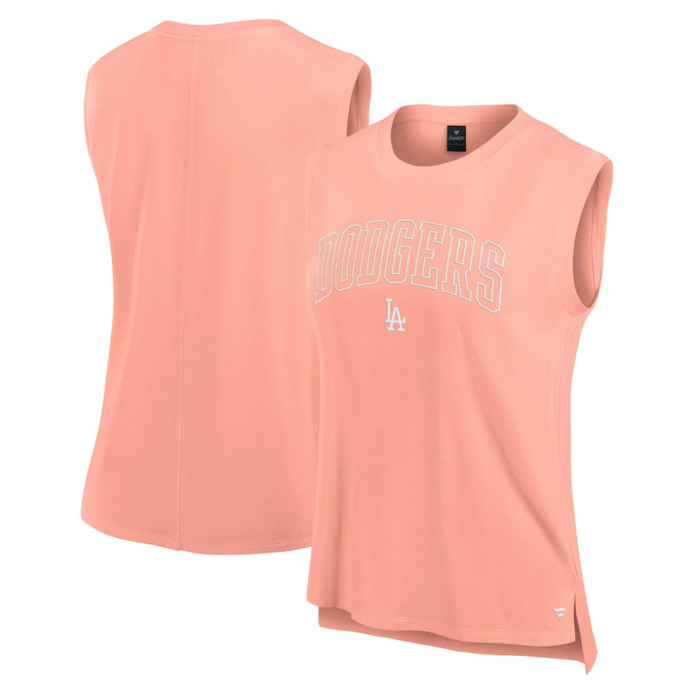 Los Angeles Dodgers Women's Studio Gym Tank Top Coral