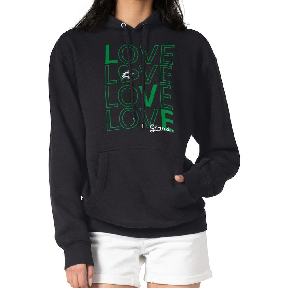 Dallas Stars G-III 4Her by Carl Banks Women's Hockey Love Fleece Pullover Hoodie Black