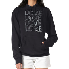Los Angeles Kings G-III 4Her by Carl Banks Women's Hockey Love Fleece Pullover Hoodie Black