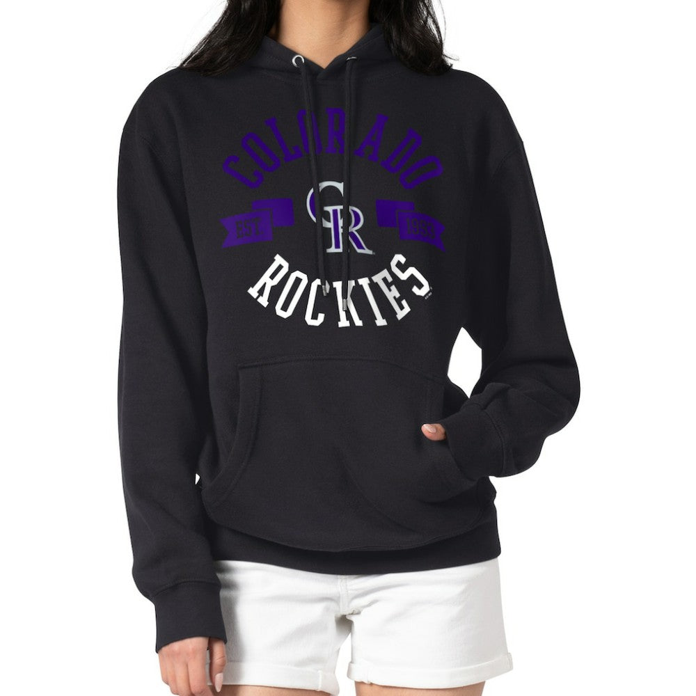 Colorado Rockies G-III 4Her by Carl Banks Women's City Graphic Pullover Hoodie Black