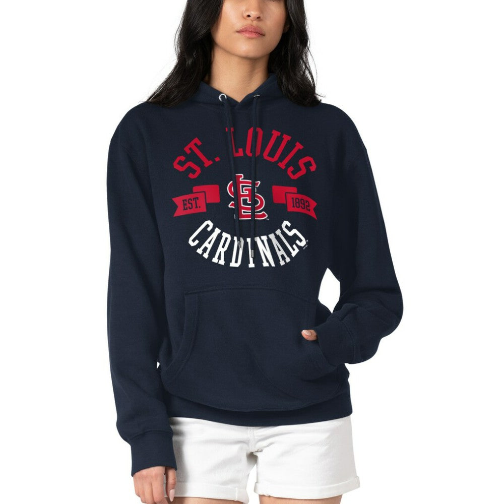 St. Louis Cardinals G-III 4Her by Carl Banks Women's City Graphic Pullover Hoodie Navy