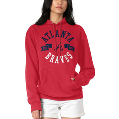Atlanta Braves G-III 4Her by Carl Banks Women's City Graphic Pullover Hoodie Red