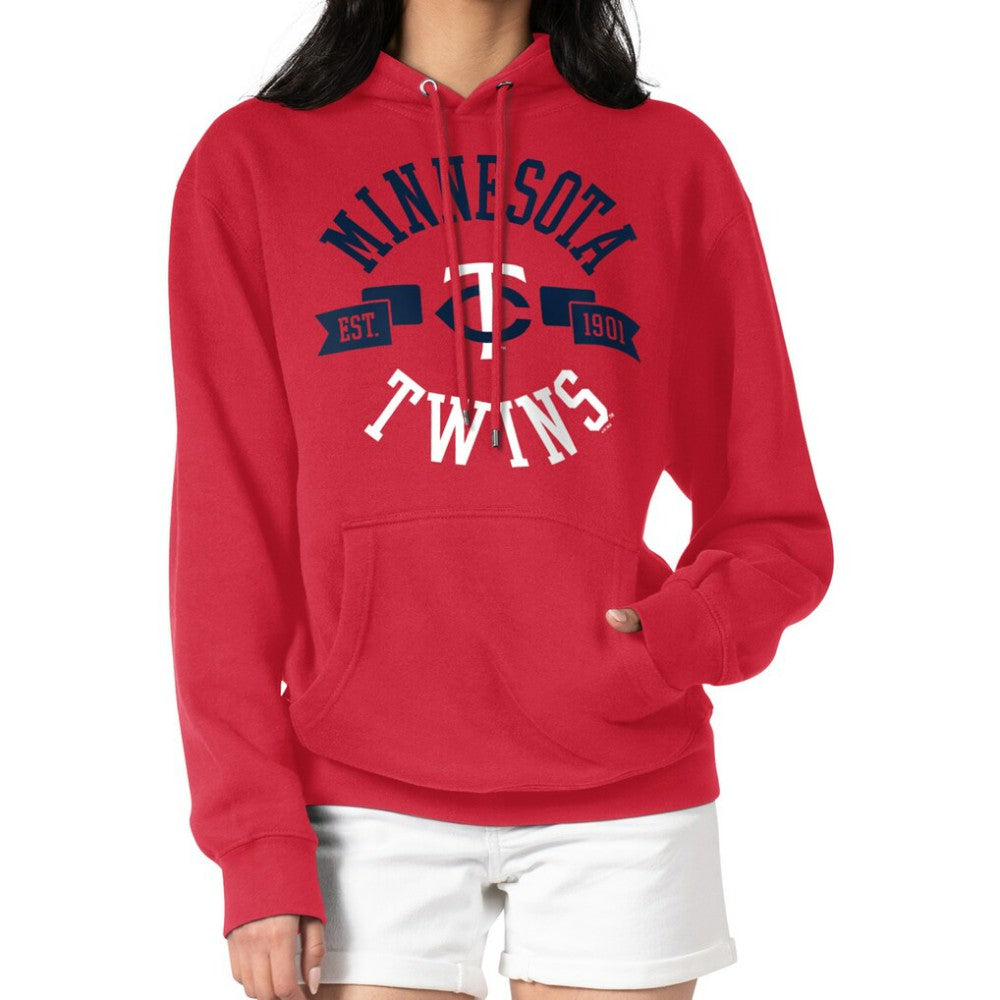 Minnesota Twins G-III 4Her by Carl Banks Women's City Graphic Pullover Hoodie Red