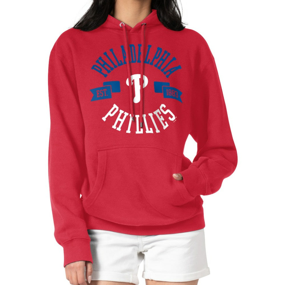 Philadelphia Phillies G-III 4Her by Carl Banks Women's City Graphic Pullover Hoodie Red