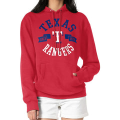 Texas Rangers G-III 4Her by Carl Banks Women's City Graphic Pullover Hoodie Red