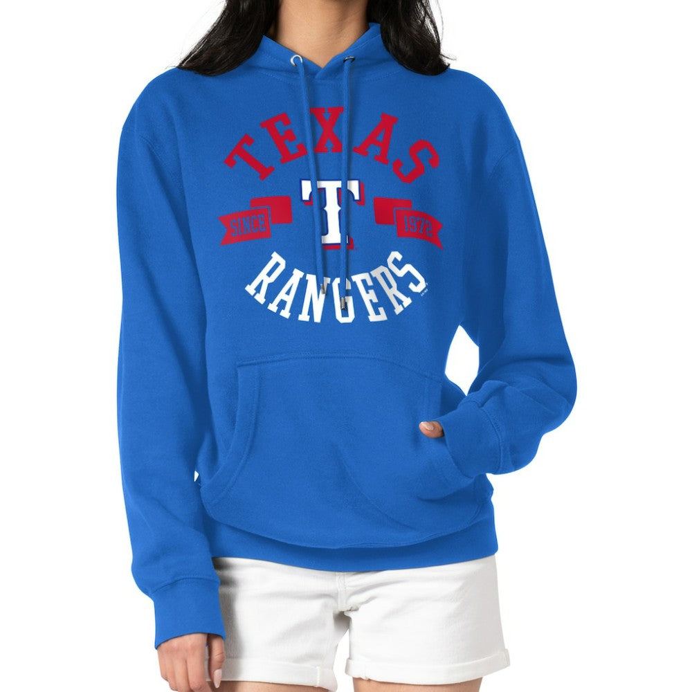 Texas Rangers G-III 4Her by Carl Banks Women's City Graphic Pullover Hoodie Royal