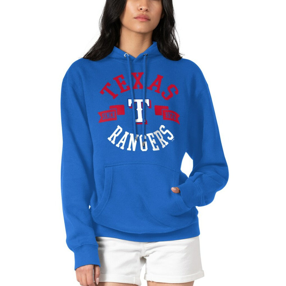 Texas Rangers G-III 4Her by Carl Banks Women's City Graphic Pullover Hoodie Royal