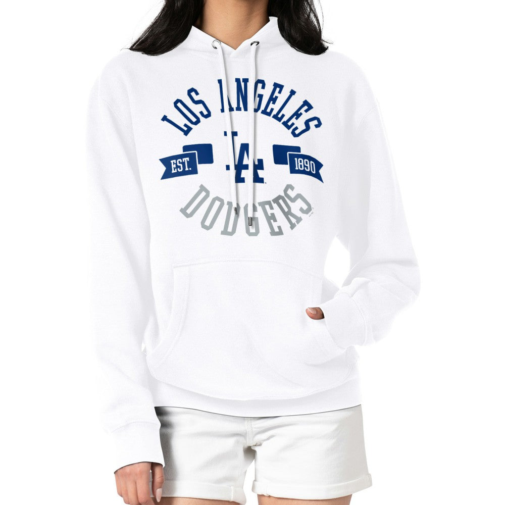 Los Angeles Dodgers G-III 4Her by Carl Banks Women's City Graphic Pullover Hoodie White