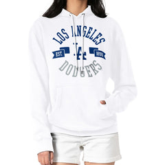 Los Angeles Dodgers G-III 4Her by Carl Banks Women's City Graphic Pullover Hoodie White
