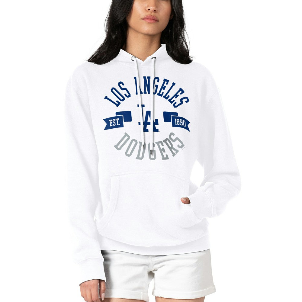 Los Angeles Dodgers G-III 4Her by Carl Banks Women's City Graphic Pullover Hoodie White