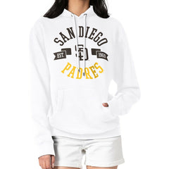 San Diego Padres G-III 4Her by Carl Banks Women's City Graphic Pullover Hoodie White