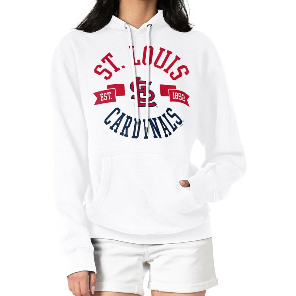St. Louis Cardinals G-III 4Her by Carl Banks Women's City Graphic Pullover Hoodie White