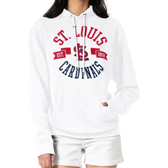 St. Louis Cardinals G-III 4Her by Carl Banks Women's City Graphic Pullover Hoodie White
