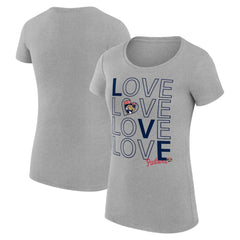 Florida Panthers G-III 4Her by Carl Banks Women's Super-Slim Fit Lightweight Hockey Love T-Shirt Heather Gray