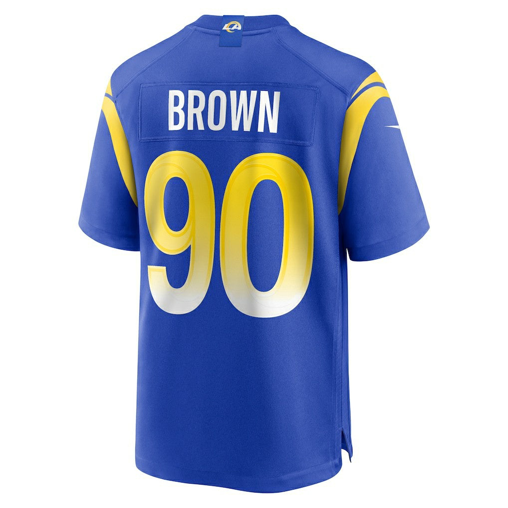 Earnest Brown IV Los Angeles Rams Team Game Jersey - Royal