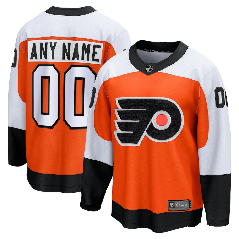 Philadelphia Flyers Fanatics Home Breakaway Custom Jersey Orange