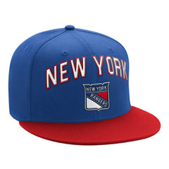 New York Rangers Starter Arch Logo Two-Tone Snapback Hat Blue/Red