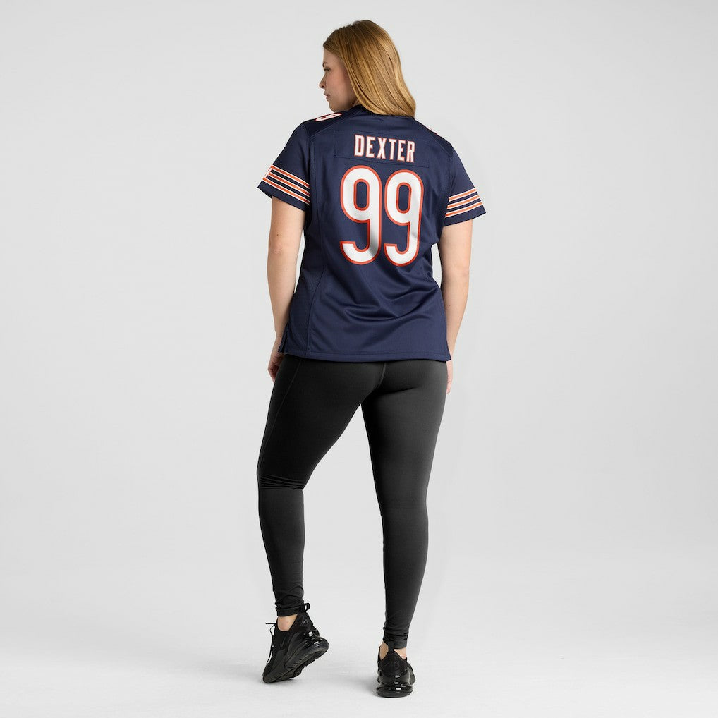 Gervon Dexter Sr Chicago Bears Women's Team Game Jersey - Navy