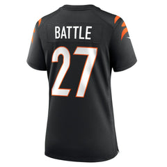 Jordan Battle Cincinnati Bengals Women's Team Game Jersey - Black