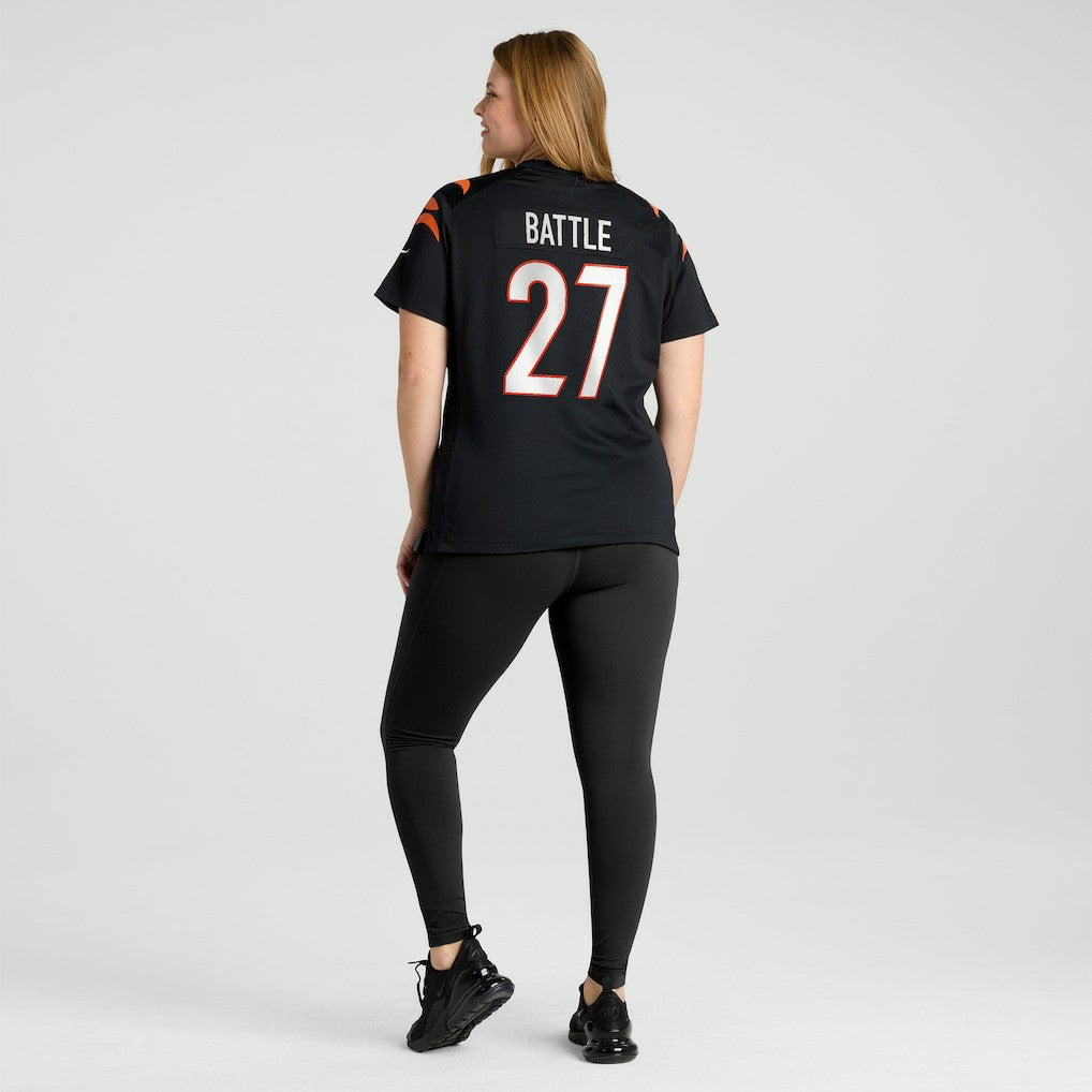 Jordan Battle Cincinnati Bengals Women's Team Game Jersey - Black