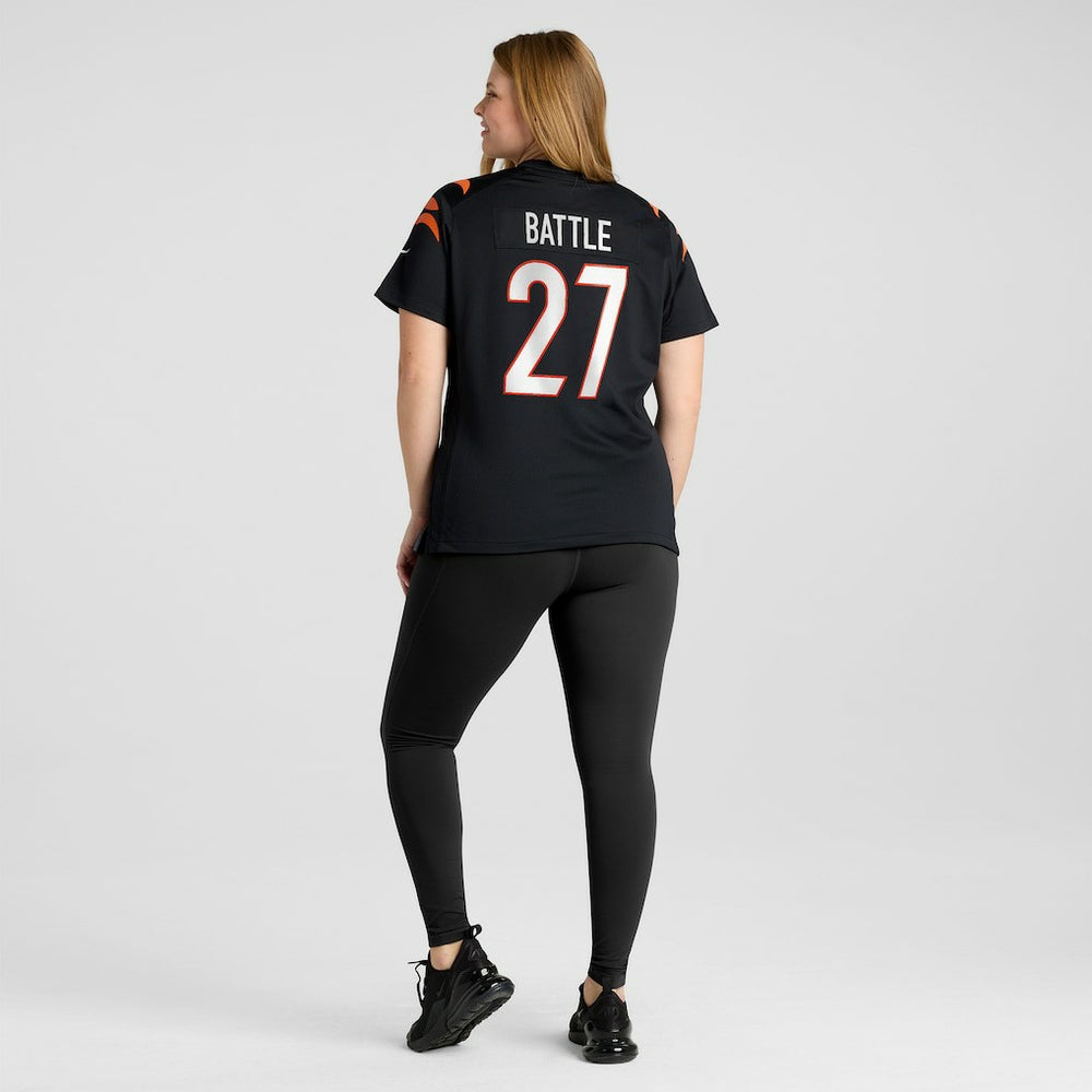 Jordan Battle Cincinnati Bengals Women's Team Game Jersey - Black