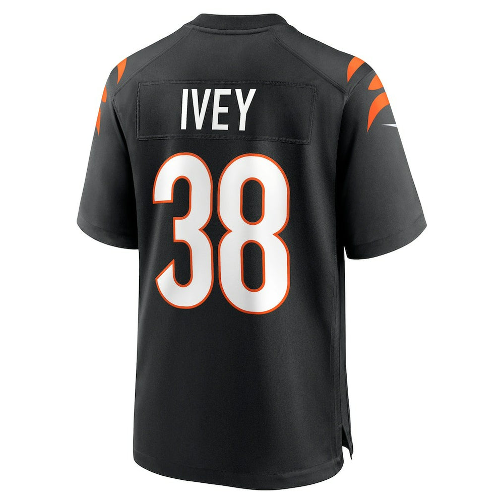 DJ Ivey Cincinnati Bengals Team Game Jersey - Black