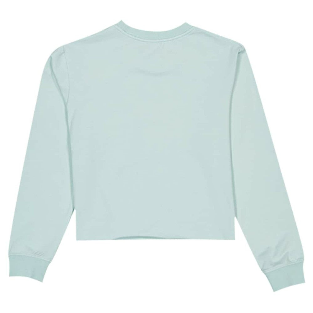 Atlanta Braves Women's Breeze Logo Select Cropped Long Sleeve T-Shirt Mint | New Era