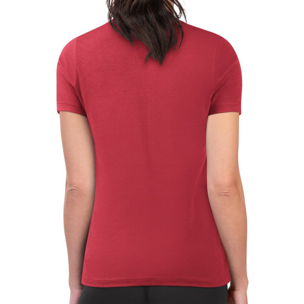 Atlanta Braves G-III 4Her by Carl Banks Women's Super-Slim Fit Lightweight Love Graphic Team T-Shirt Red