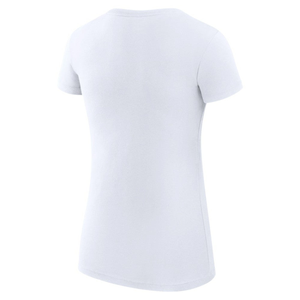 Chicago Cubs G-III 4Her by Carl Banks Women's Super-Slim Fit Lightweight Love Graphic Team T-Shirt White