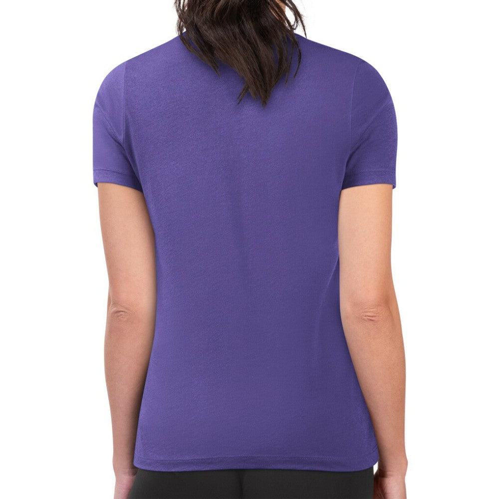 Colorado Rockies G-III 4Her by Carl Banks Women's Super-Slim Fit Lightweight Love Graphic Team T-Shirt Purple