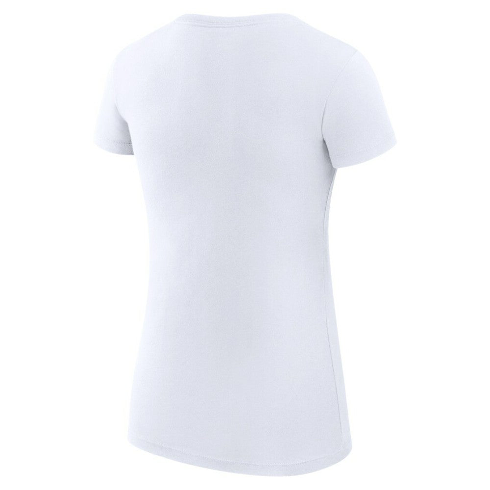Miami Marlins G-III 4Her by Carl Banks Women's Super-Slim Fit Lightweight Love Graphic Team T-Shirt White