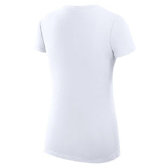 San Diego Padres G-III 4Her by Carl Banks Women's Super-Slim Fit Lightweight Love Graphic Team V-Neck T-Shirt White