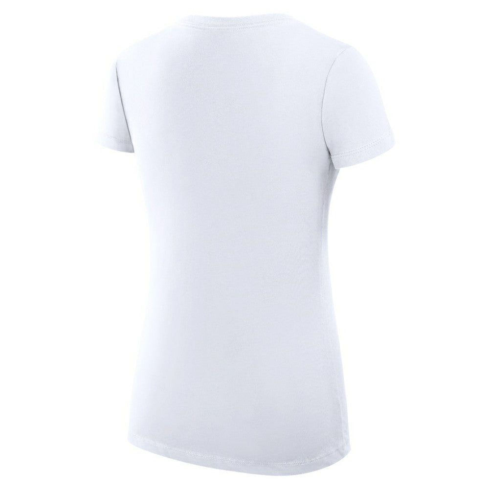 San Francisco Giants G-III 4Her by Carl Banks Women's Super-Slim Fit Lightweight Love Graphic Team V-Neck T-Shirt White