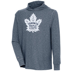 Toronto Maple Leafs Antigua Saga Pullover Hoodie Heather Navy