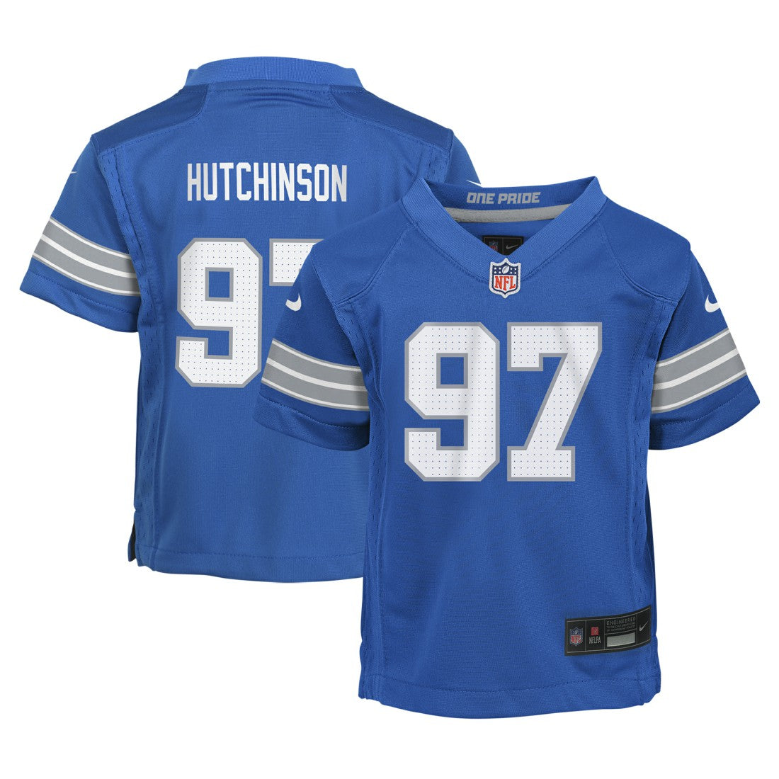 Aidan Hutchinson Detroit Lions Preschool Player Game Jersey - Blue