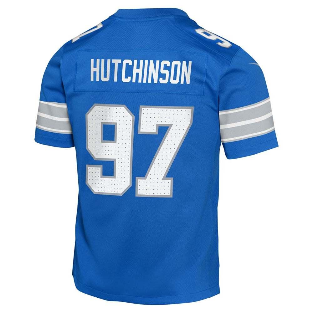 Aidan Hutchinson Detroit Lions Youth Game Jersey - Blue