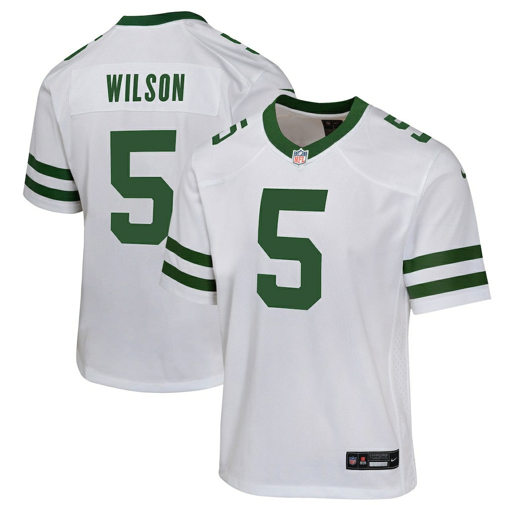 Garrett Wilson New York Jets Youth Game Jersey - White