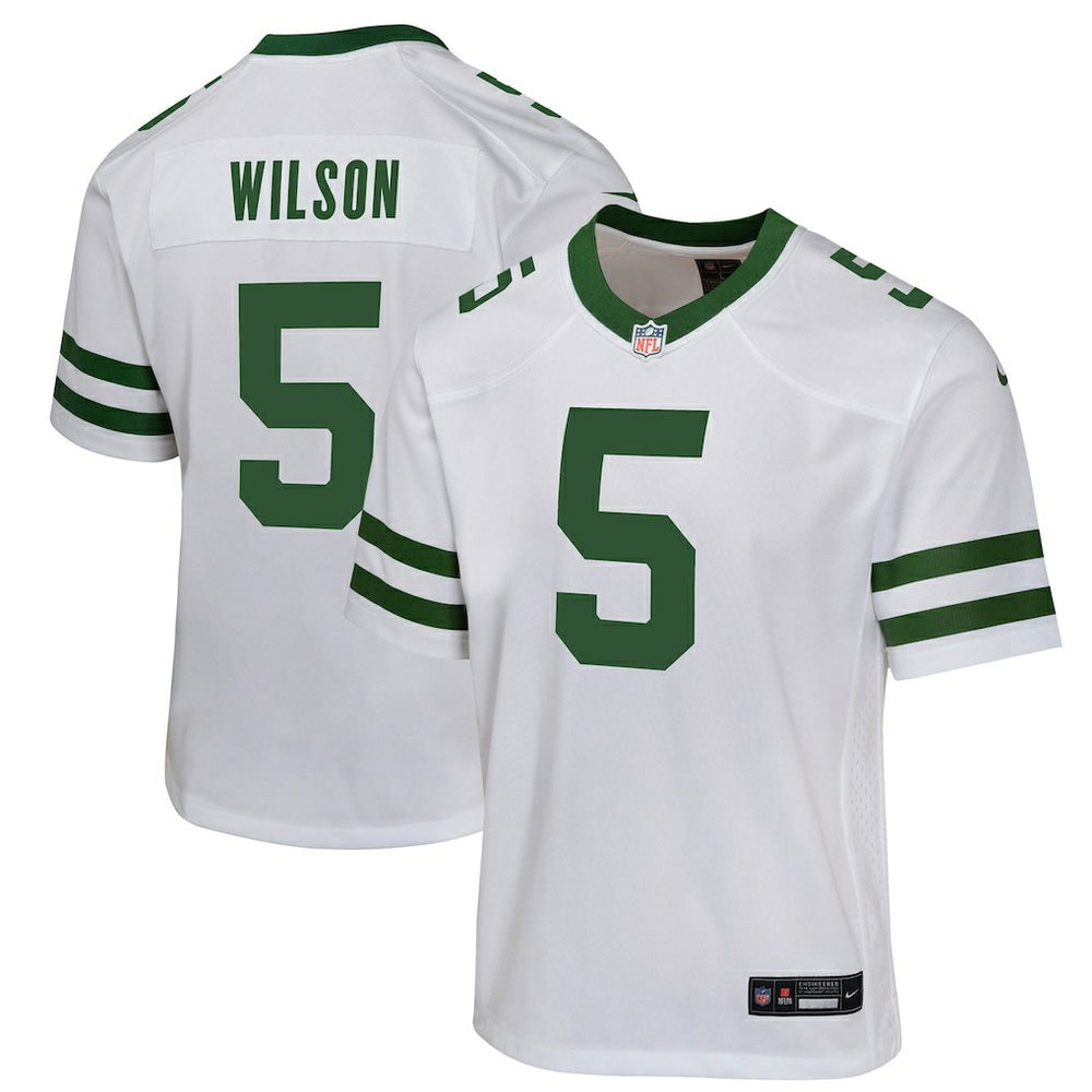 Garrett Wilson New York Jets Youth Game Jersey - White