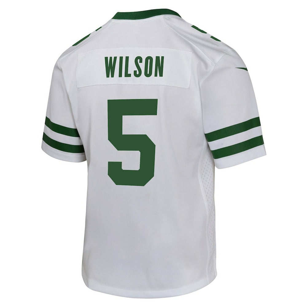 Garrett Wilson New York Jets Youth Game Jersey - White