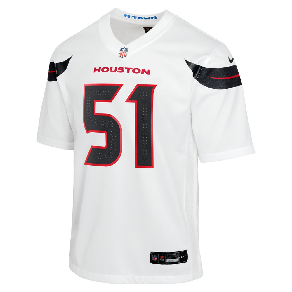 Will Anderson Jr. Houston Texans Youth Game Jersey - White