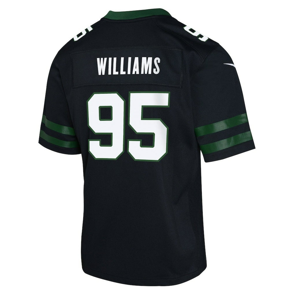 Quinnen Williams New York Jets Youth Game Jersey - Black