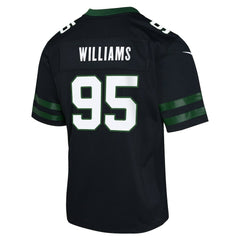 Quinnen Williams New York Jets Youth Game Jersey - Black