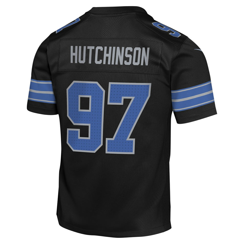 Aidan Hutchinson Detroit Lions Youth Game Jersey - Black