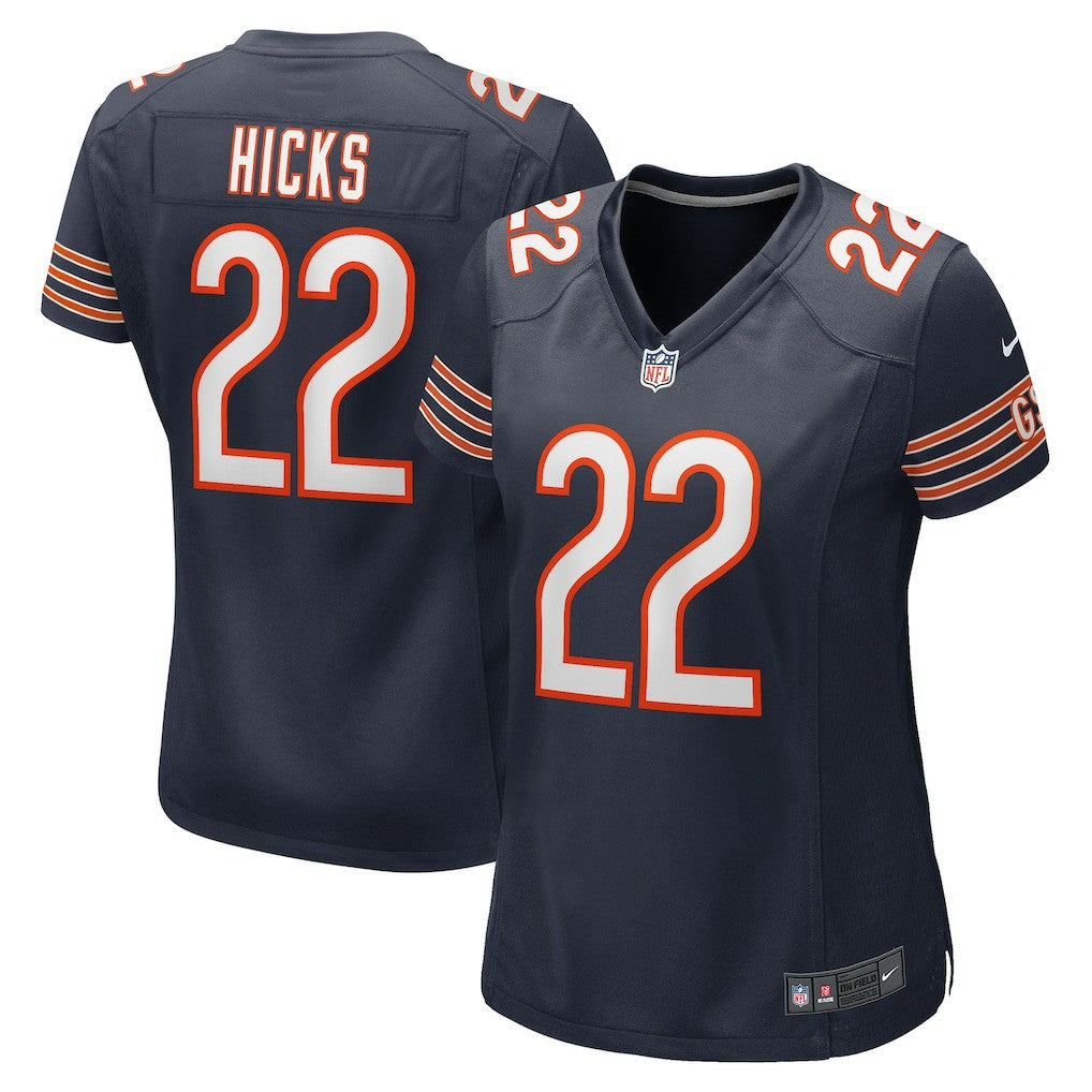 Elijah Hicks Chicago Bears Women's Team Game Jersey - Navy