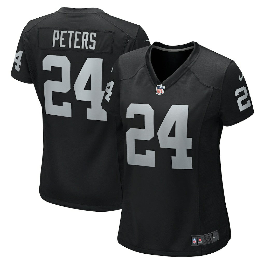Marcus Peters Las Vegas Raiders Women's Team Game Jersey - Black