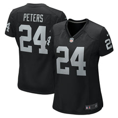 Marcus Peters Las Vegas Raiders Women's Team Game Jersey - Black