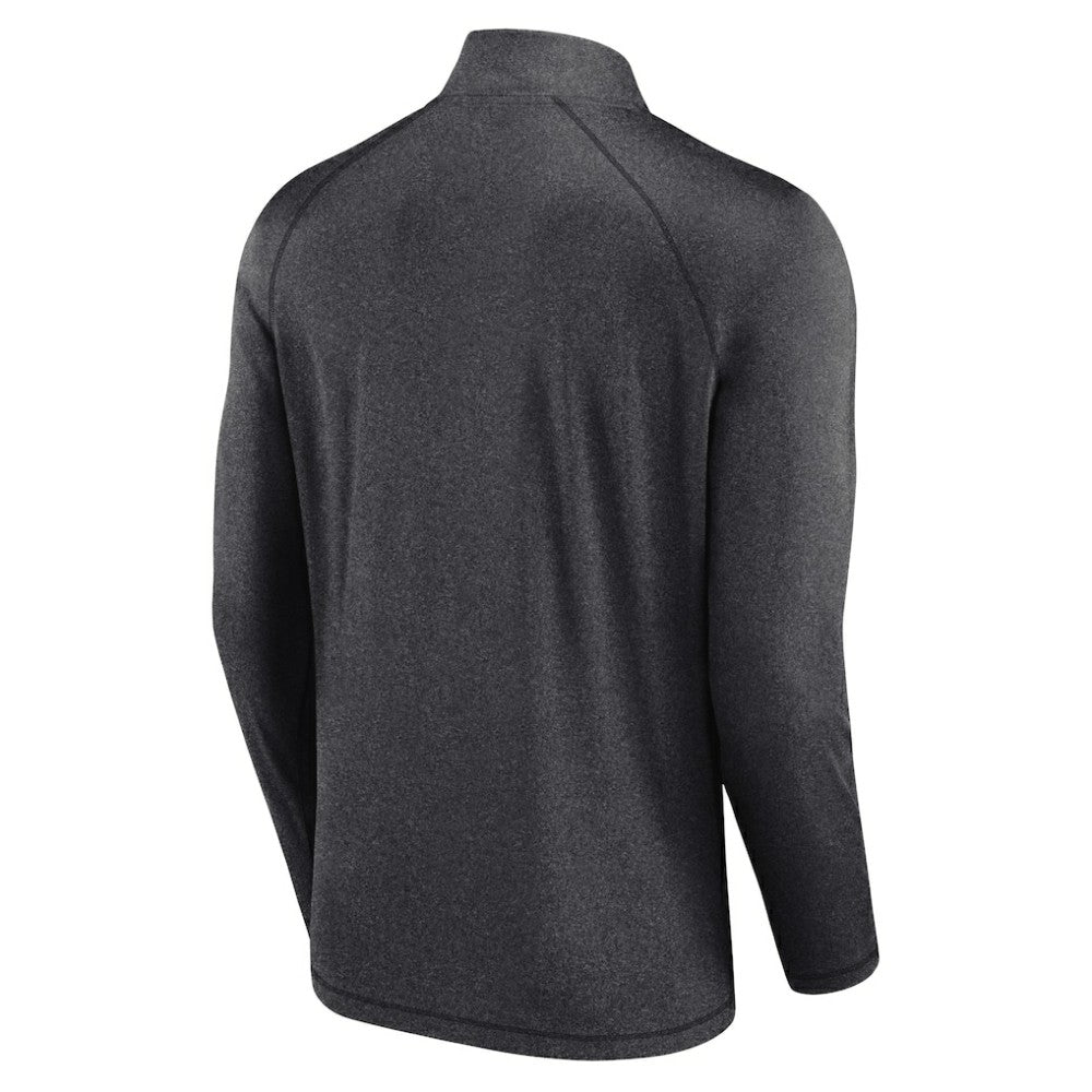 Chicago White Sox Profile Big & Tall Raglan Quarter-Zip Top Black