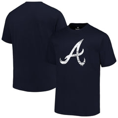 Atlanta Braves Profile Big & Tall Primary Logo T-Shirt Navy